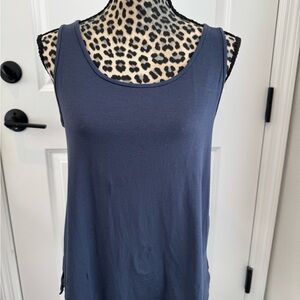 Eileen Fisher Women's Sleeveless Tank Top - Navy Blue XS